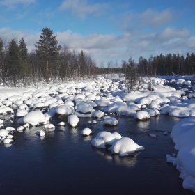 Varangivuonoa helmikuussa.